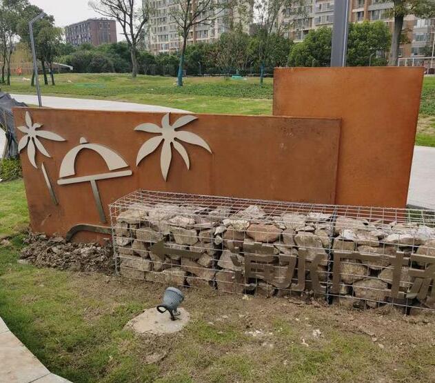 江北锈钢板挡土墙